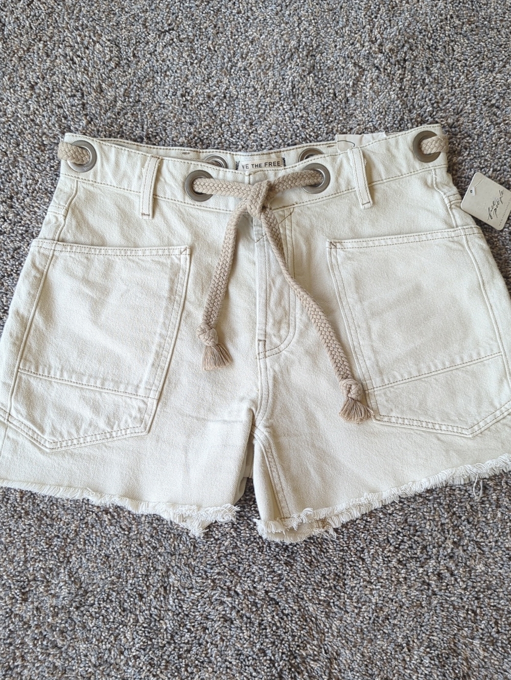 We The Free Moxie Denim Shorts - White 26